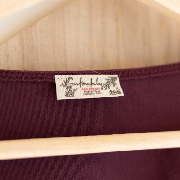 Free People | Plum Long Sleeve Onesie - Picture 3 of 3